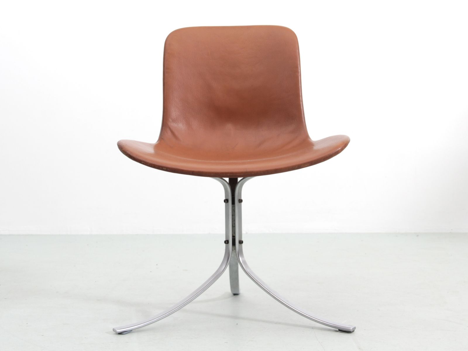 Mid Century Modern Scandinavian Set Of 4 Chairs Pk 9 By Poul Kjaerholm For Kold Christensen
