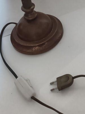 Brass Banker's Desk Lamp, 1960s photo Lighting
