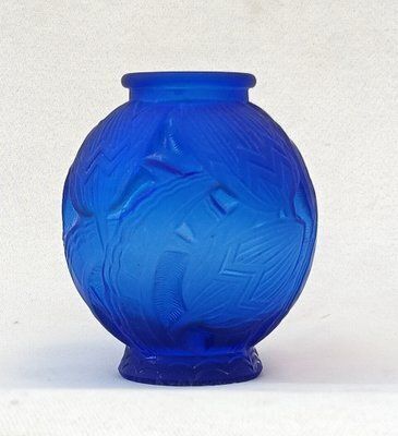 Art Deco Glass Les Nenuphars Vase By Pierre Davesn
