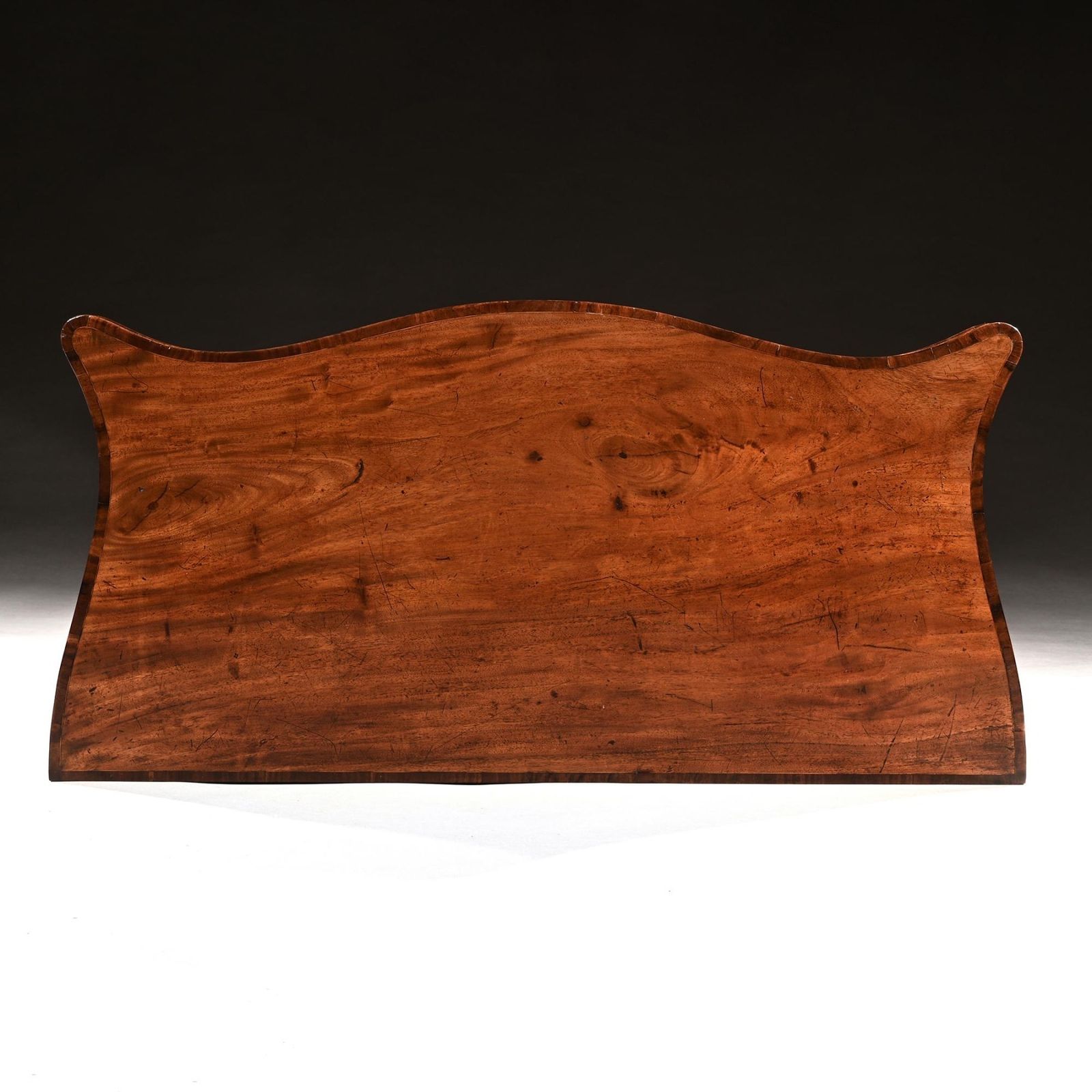 George III Mahogany Serpentine Tea Table Of Exceptional Colour And Patination photo Furniture