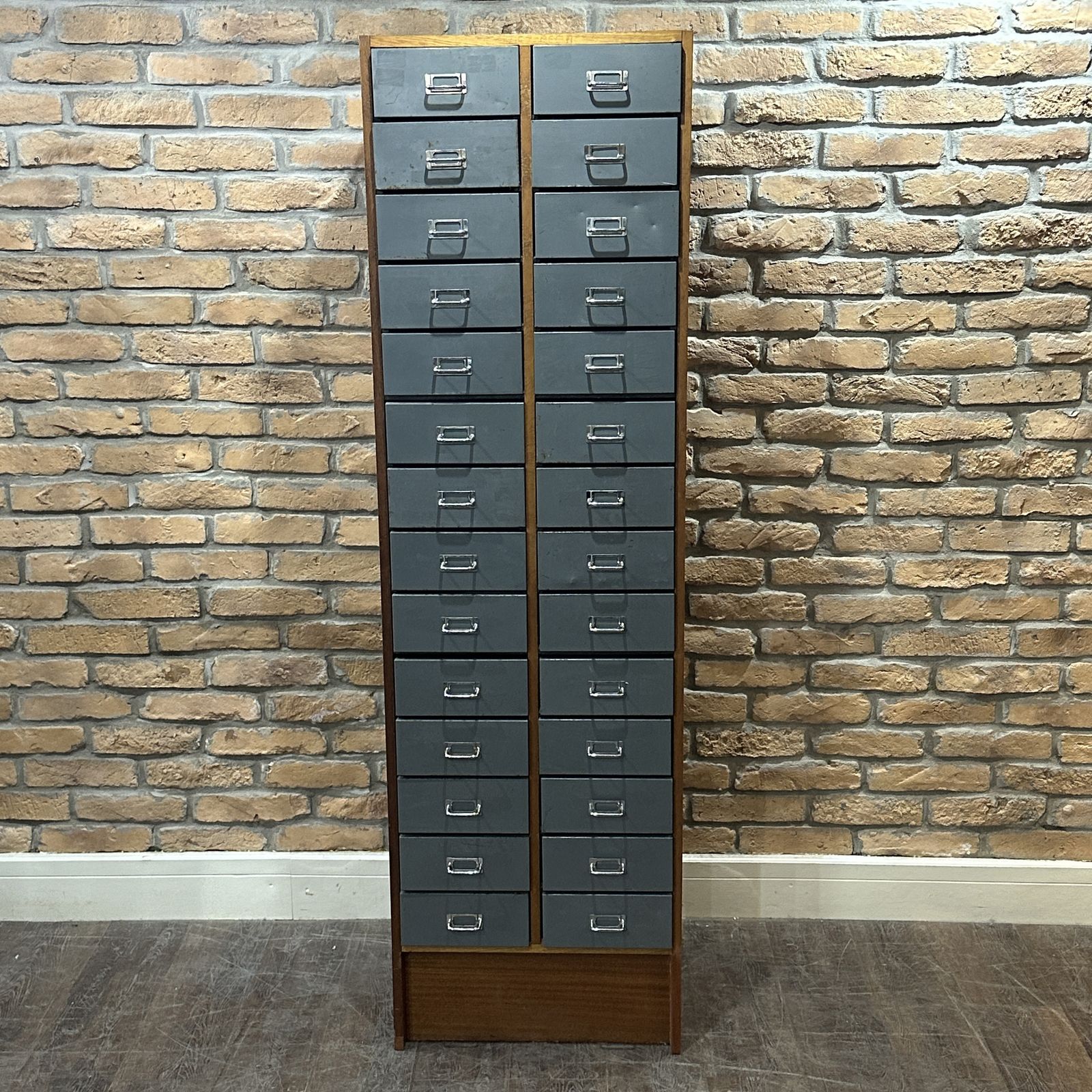Mid Century Industrial Filing Cabinet By Pedley Woodwork Ltd photo for sale