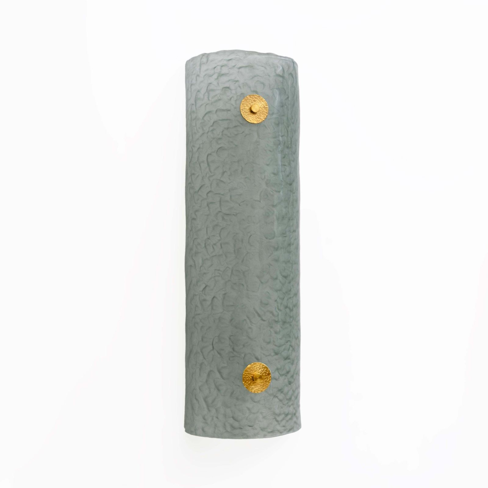 Pair Of Modern Italian Murano Glass Green Water And Brass Wall Sconces photo 3229.0
