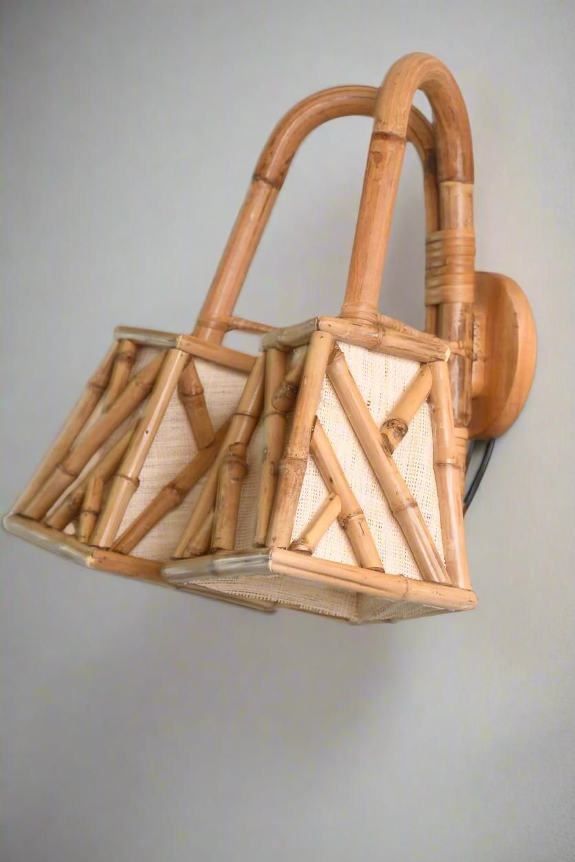 Chippendale Pattern Shade Double Wall Sconce, Bedroom Light photo furniture