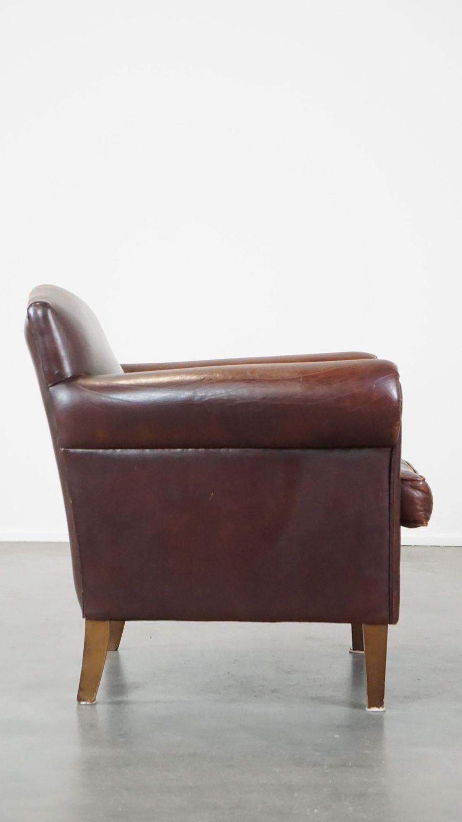 Sleekly Finished Armchair Made Of Sheepskin photo for sale