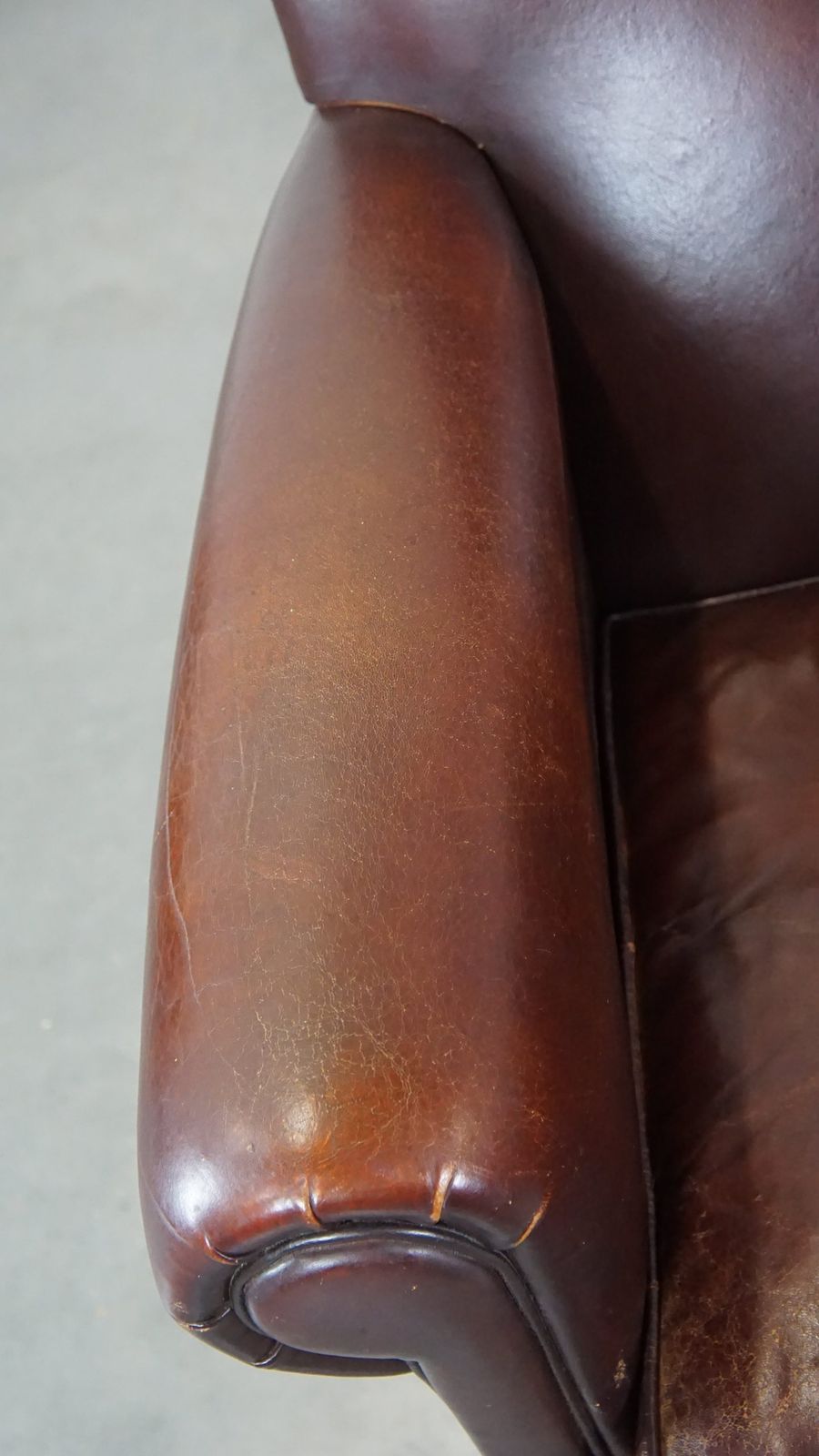 Sleekly Finished Armchair Made Of Sheepskin photo buy