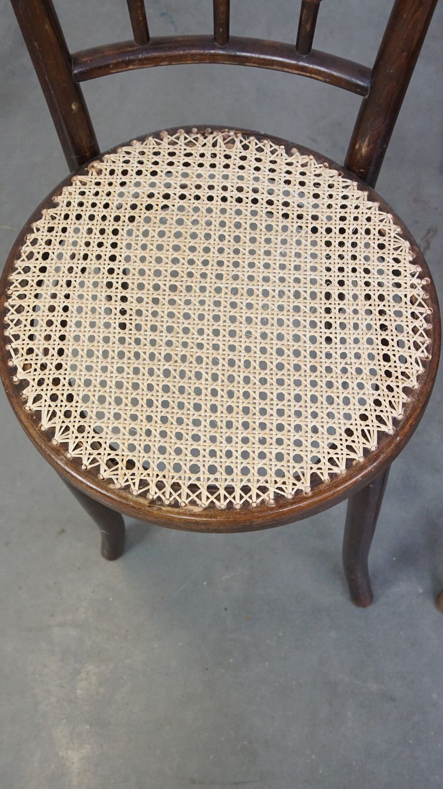 Set Of 2 Original Vintage Thonet Bistro Design Chairs photo vinterior