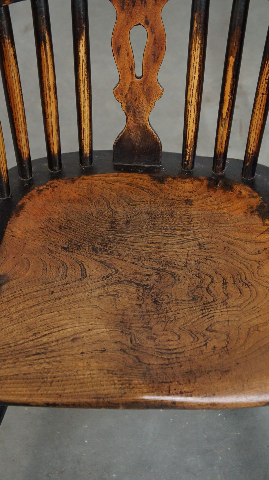 Elegant, Beautiful, Antique English Highback Windsor Dining Chair photo vinterior