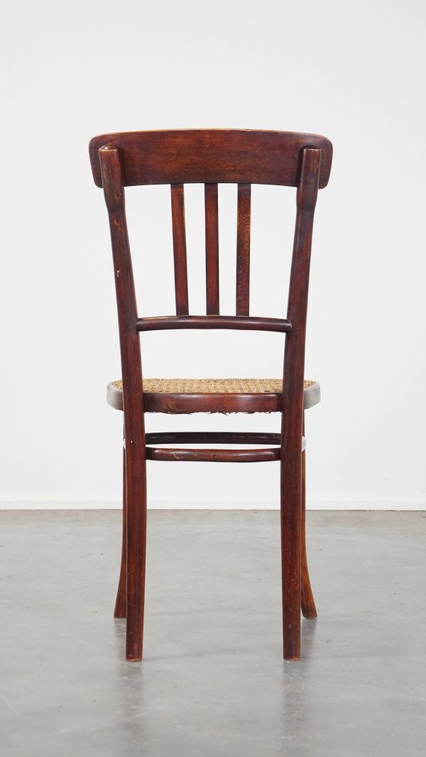 Original Vintage Thonet Design Bistro Chair With Matted Seat photo 184.161