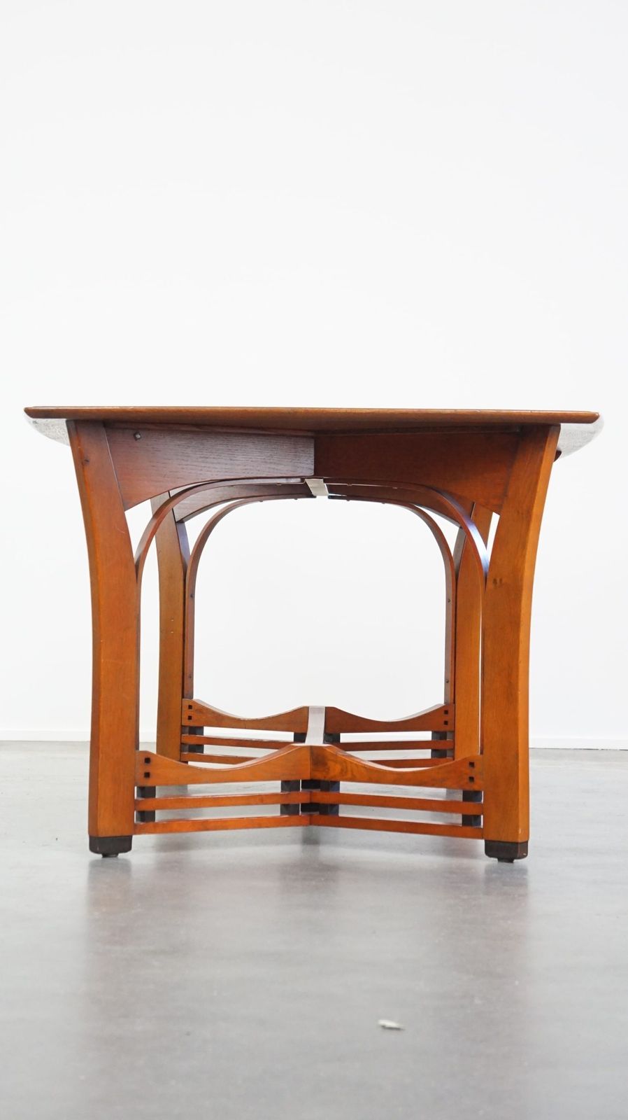 Very Nice 4 To 6 Person Art Nouveau Design Dining Table From Schuitema With Beautiful Details photo 1858.9427999999998