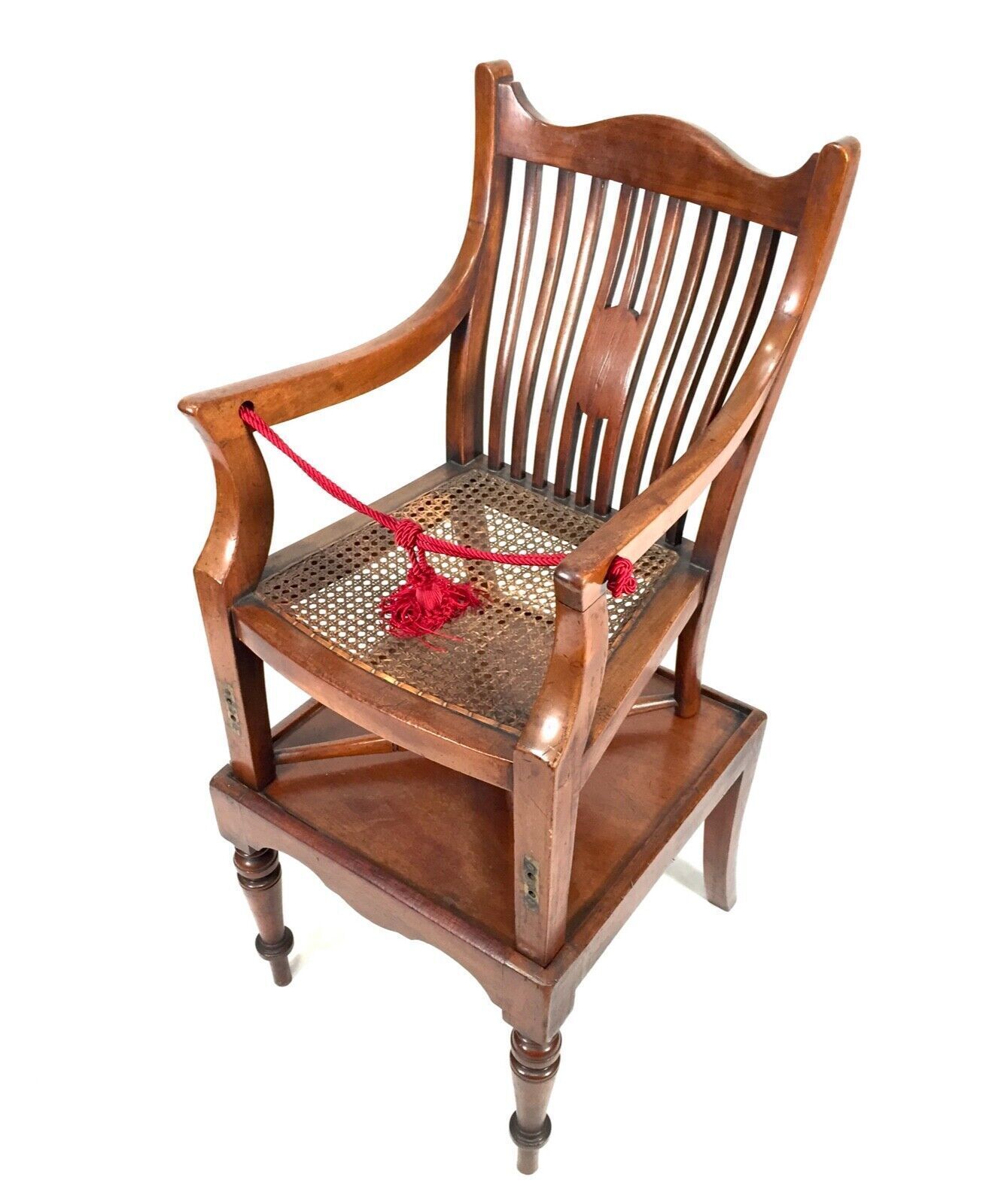 Antique Wooden Mahogany 19th Century Regency Period Childs High Chair C.1830 photo furniture