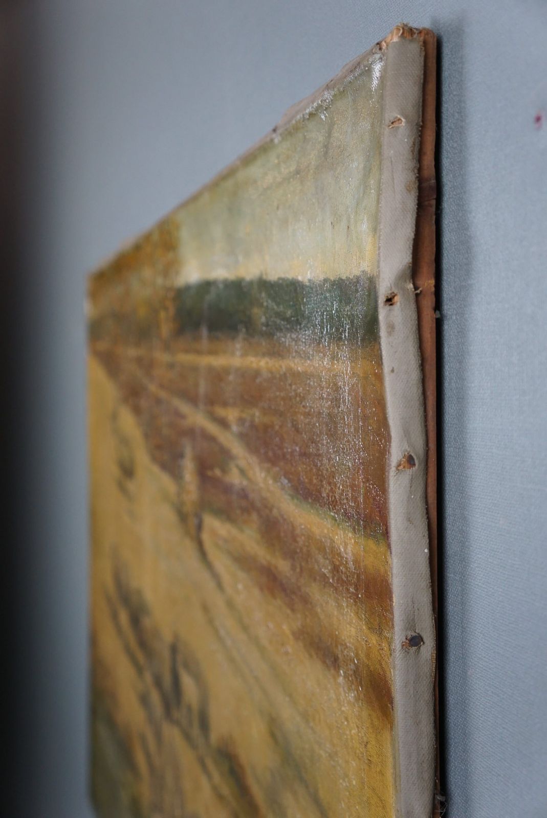 Schilderij Met Oud Hollands Heidelandschap photo Kunst