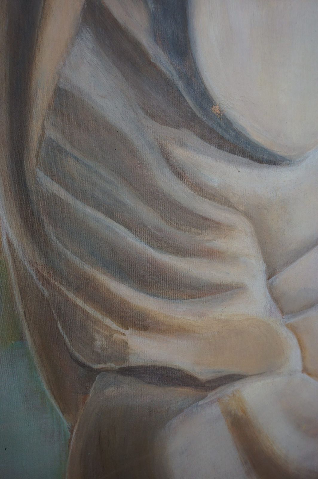 Set Grote Schilderijen, Torso Op Doek, Griekse Voorstelling photo Kunst
