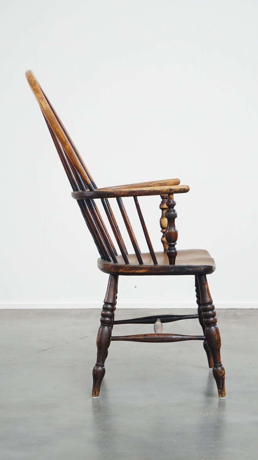 Antique, Very Nice English Highback Windsor Dining Chair photo for sale