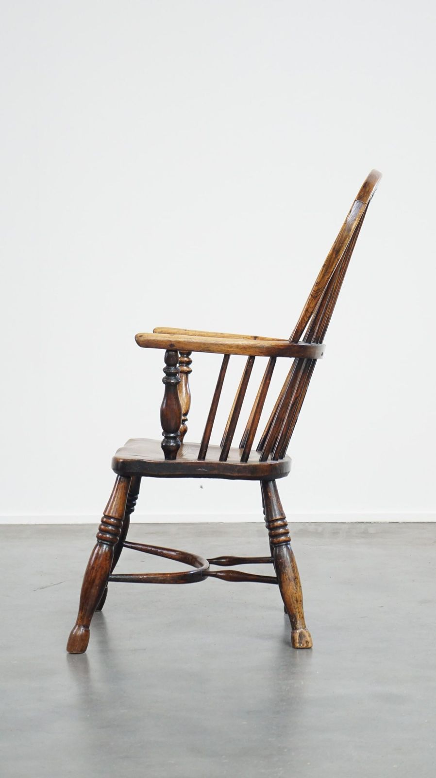 Beautiful And Practical Antique English Highback Windsor Chair With A Beautiful Patina photo 509.15099999999995