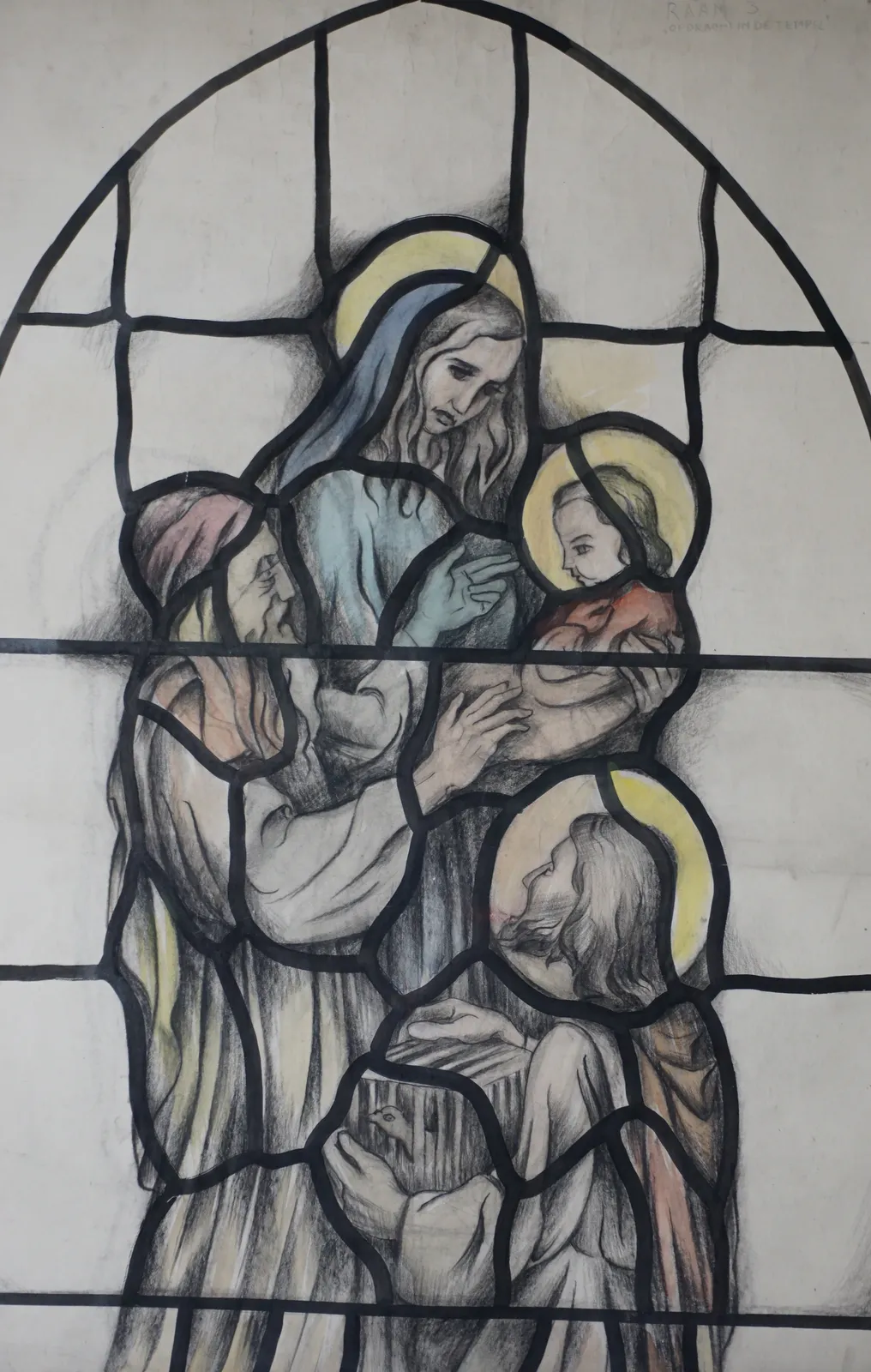 Beautiful Design Mary & Jesus (Vidimus) Of A Church Window, Jos Van Dormolen