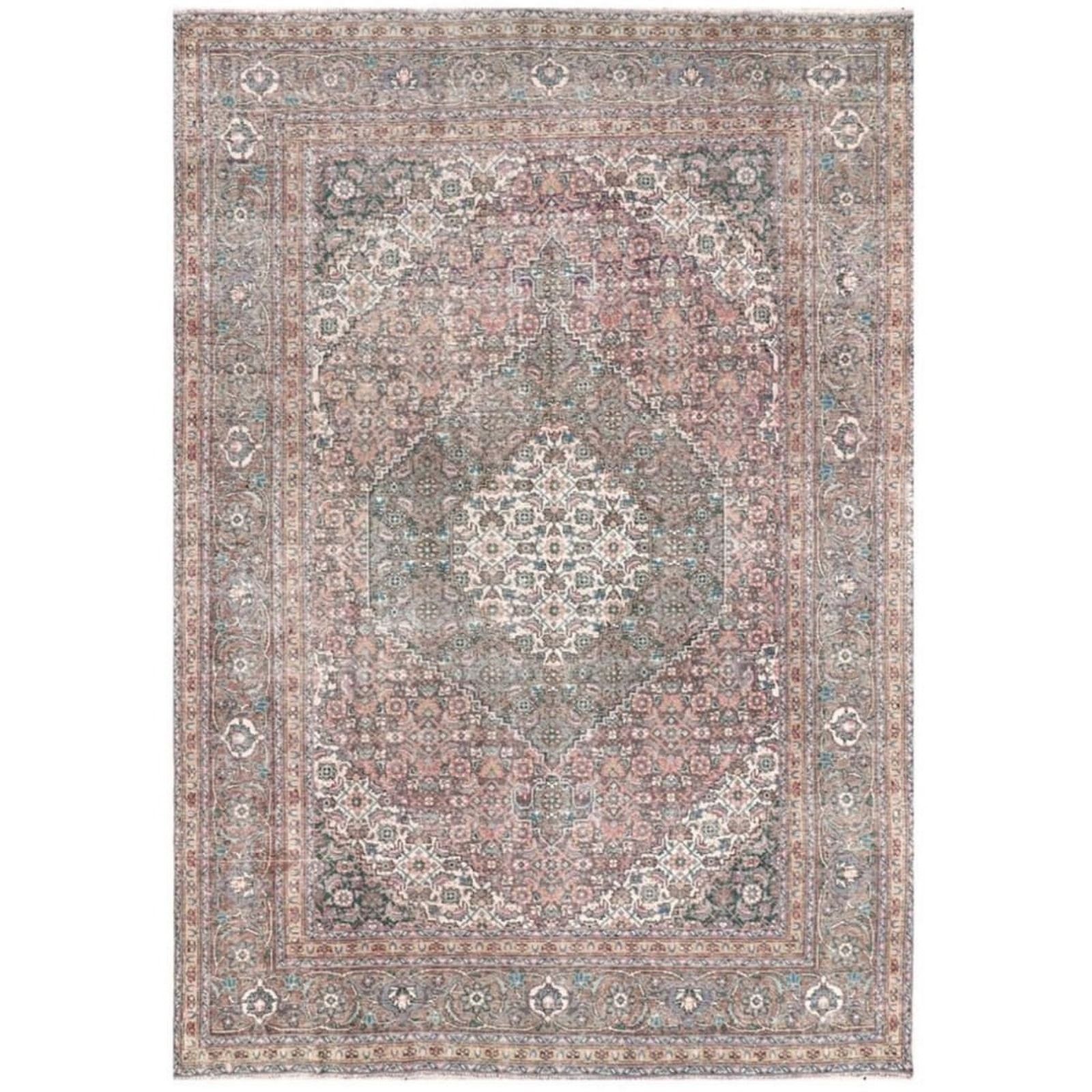 Vintage Rug | Muted Area Carpet | 11.6 X 8.2 Ft | 360 X 250 Cm photo furniture