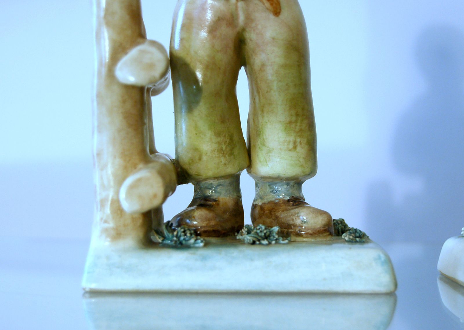 Preciosa Torino Pair Of Majolica Figurines / Italy 1940 Ca photo for sale