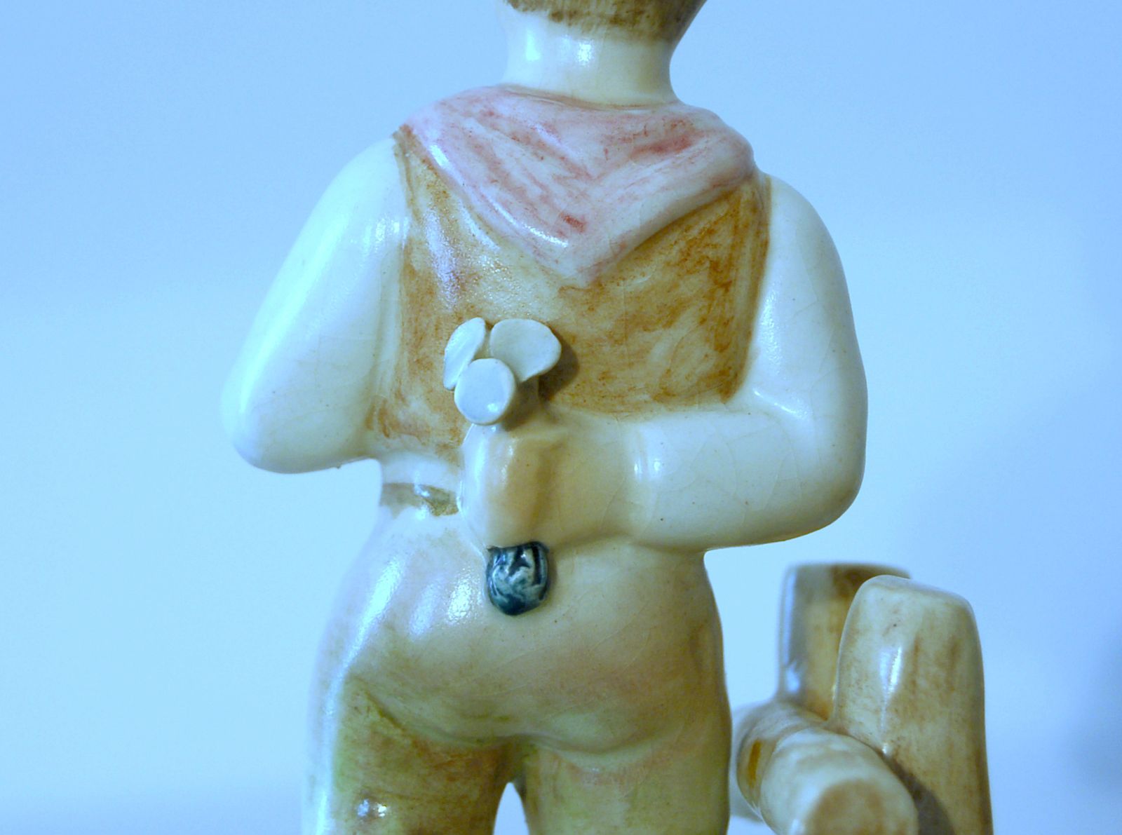 Home Decor Preciosa Torino Pair Of Majolica Figurines / Italy 1940 Ca photo