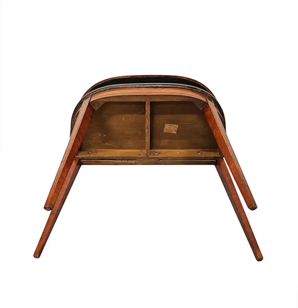 photo for sale A Very Rare Georgian Hand Painted Inlaid Turn Over Leaf Card Table