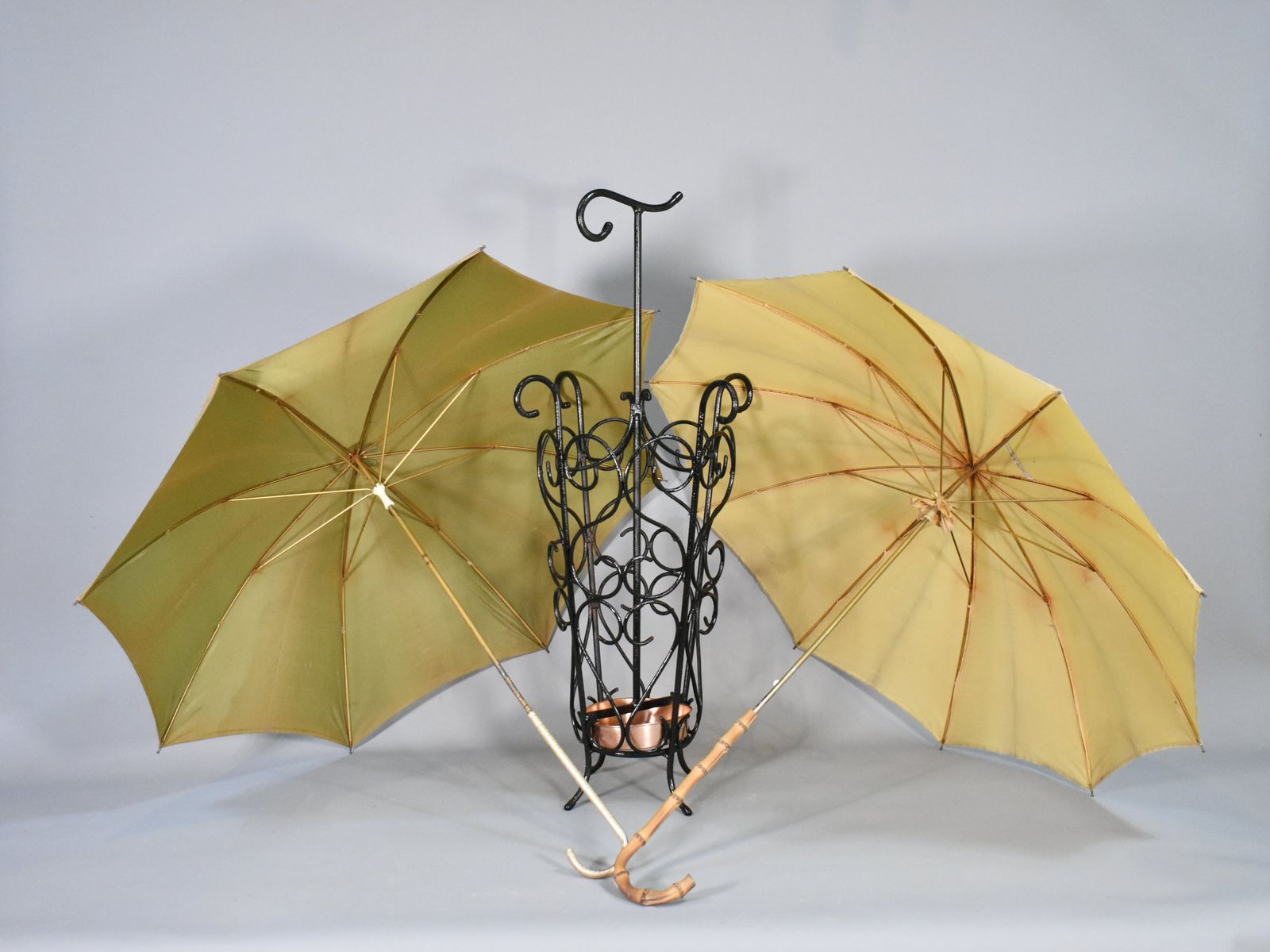 photo furniture French Umbrella Stand In Wrought Iron 1950s
