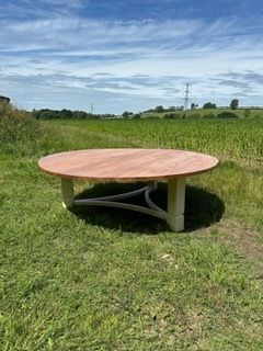 Round Bespoke Dining Table (Chairs In Picture Not Included).  Seats 12/14 photo vinterior