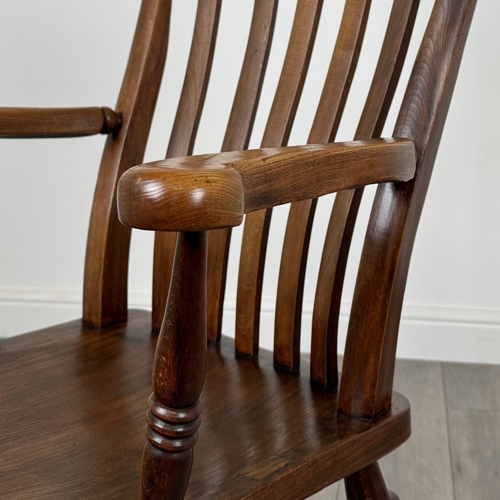 photo for sale Antique 19th Century Windsor Armchair In Elm