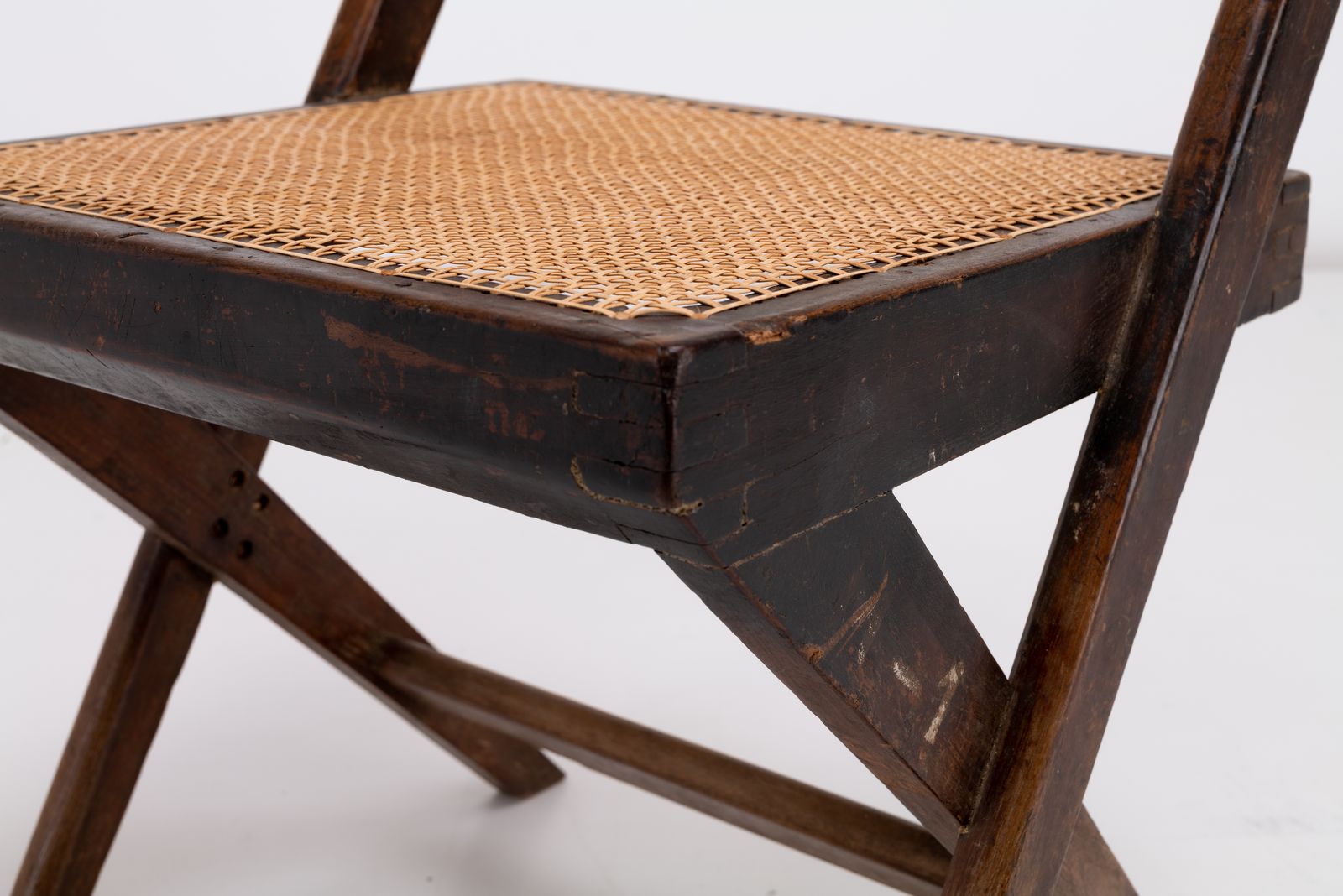 Pierre Jeanneret & Eulie Chowdhury, Library Chair, Chandigarh, 1st Production photo 4500.0