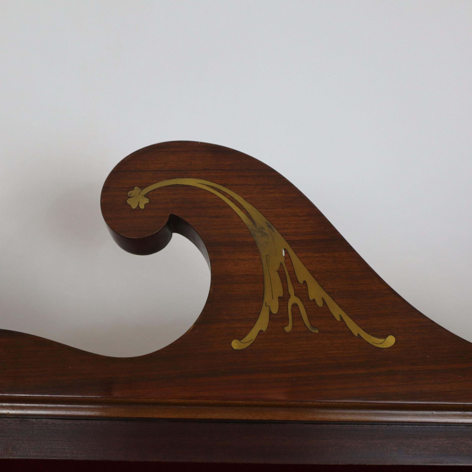 Mid Century Modern Rosewood Brass Trumeau Designed By Paolo Buffa, Italy, 1940s photo for sale