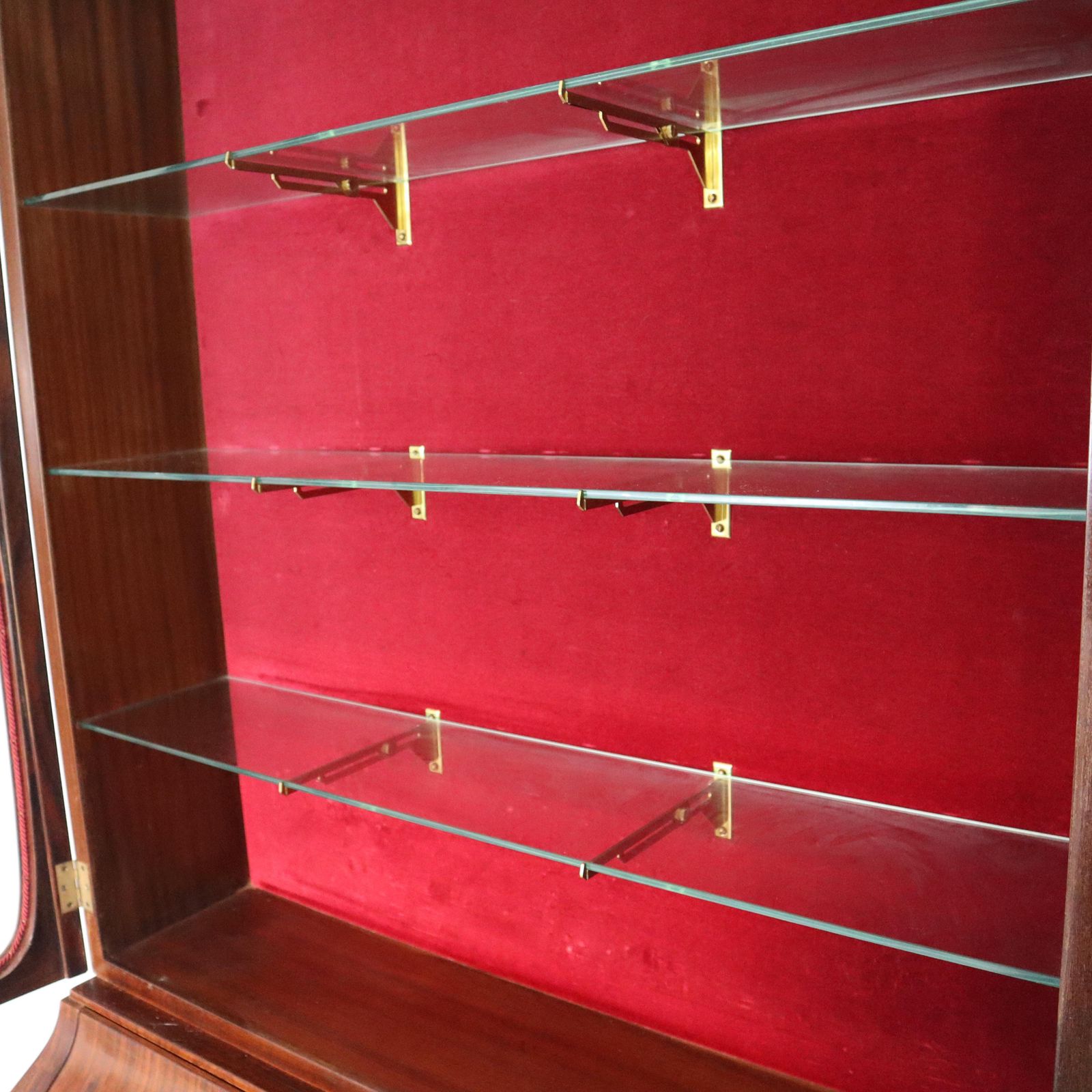photo furniture Mid Century Modern Rosewood Brass Trumeau Designed By Paolo Buffa, Italy, 1940s