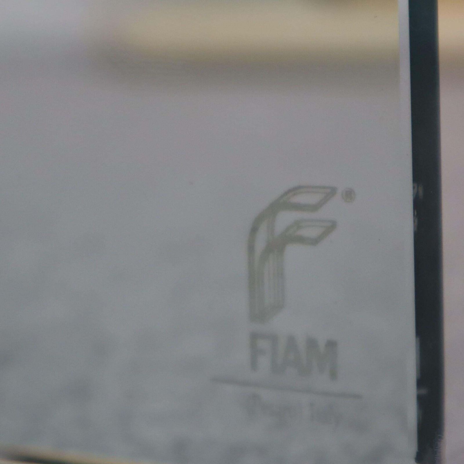 Mid Century Modern Glass Curved Table By Angelo Cortesi For Fiam, Italy, 1970s photo for sale