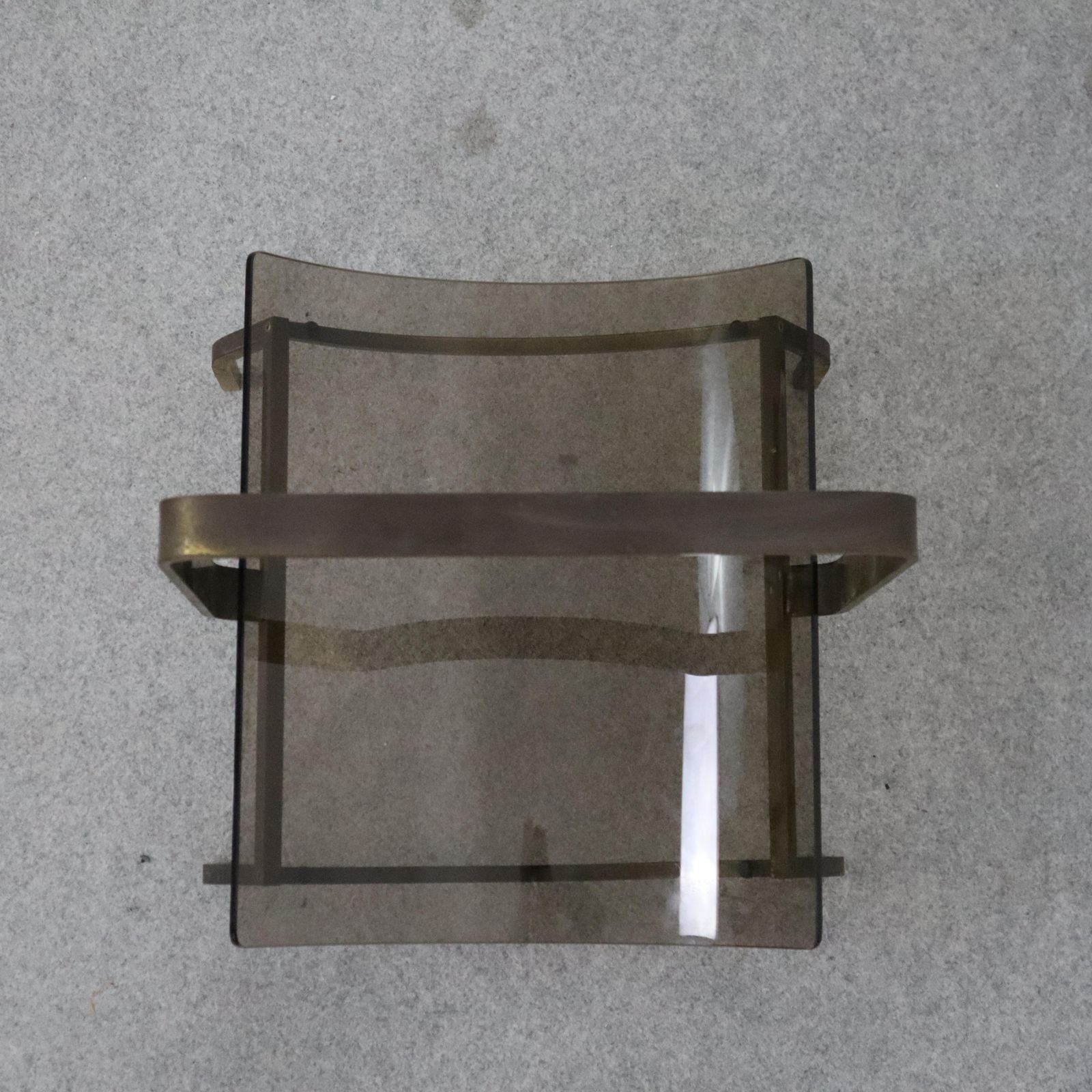 Home Decor Italian Mid Century Modern Brass Magazine Rack Holder Fontana Arte, 1960s photo