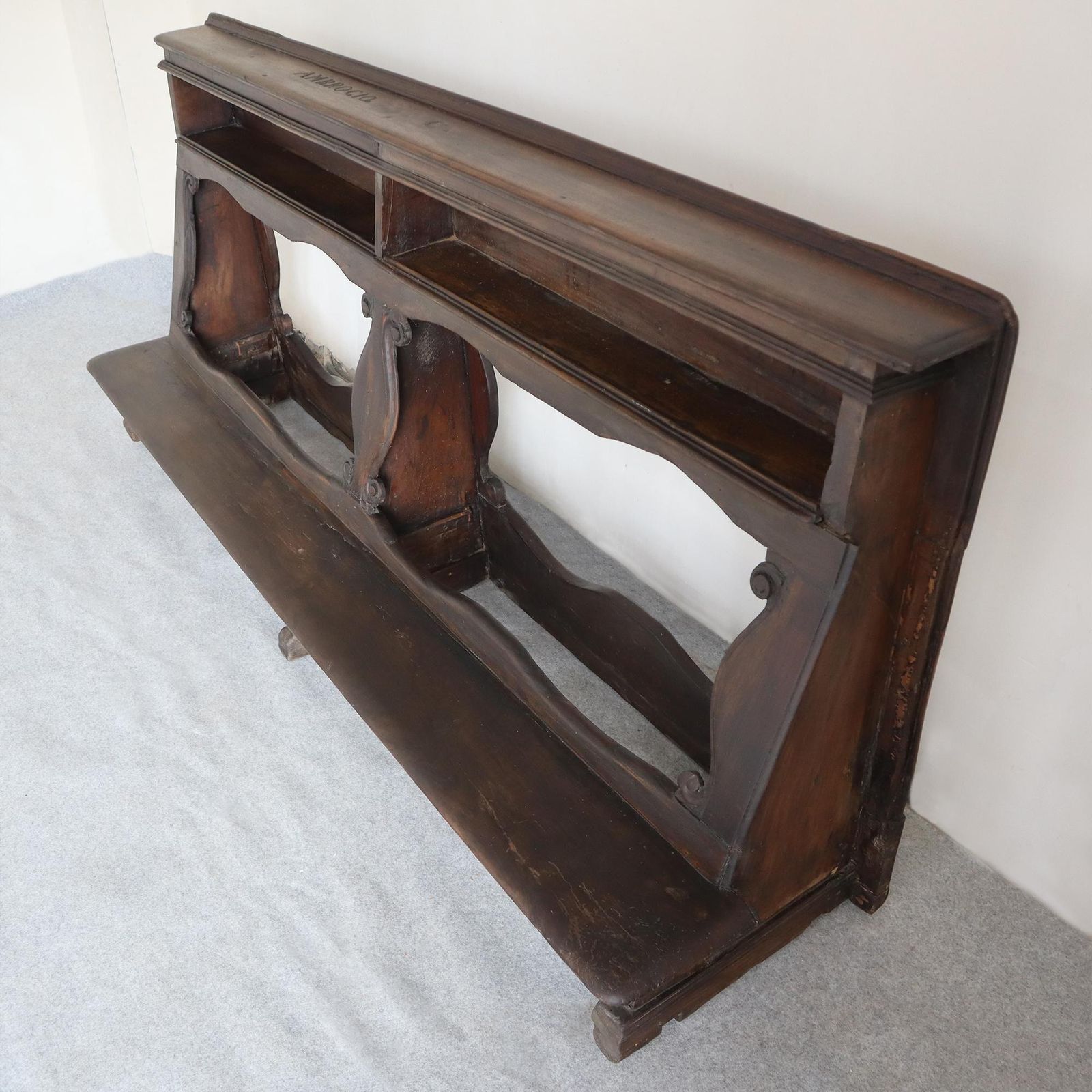 18th Century Walnut Prayer Kneeler From The Collection Of Italian Prince photo Furniture