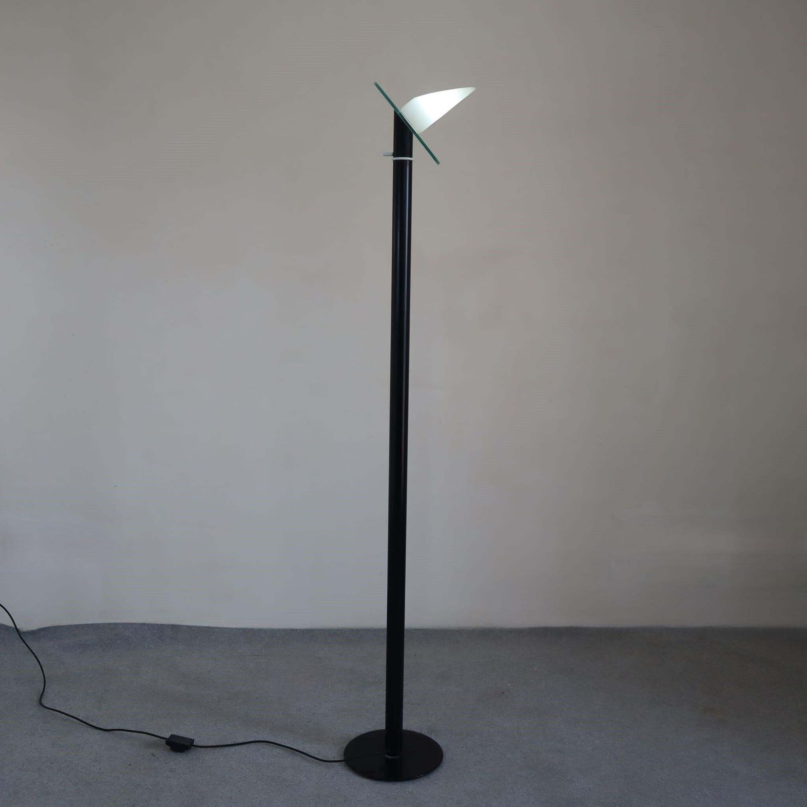 Mid Century Modern Glass Metal Floor Lamp By Alfredo Barbini, Italy, 1970 photo furniture