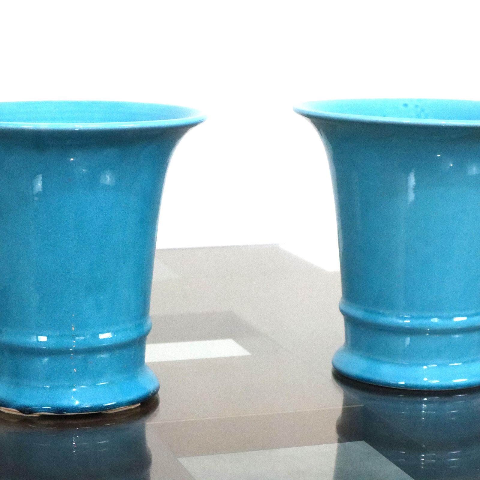 21st Century Italian Blue Ceramic Vases Marka Sia Collection, Italy, 2000s photo for sale
