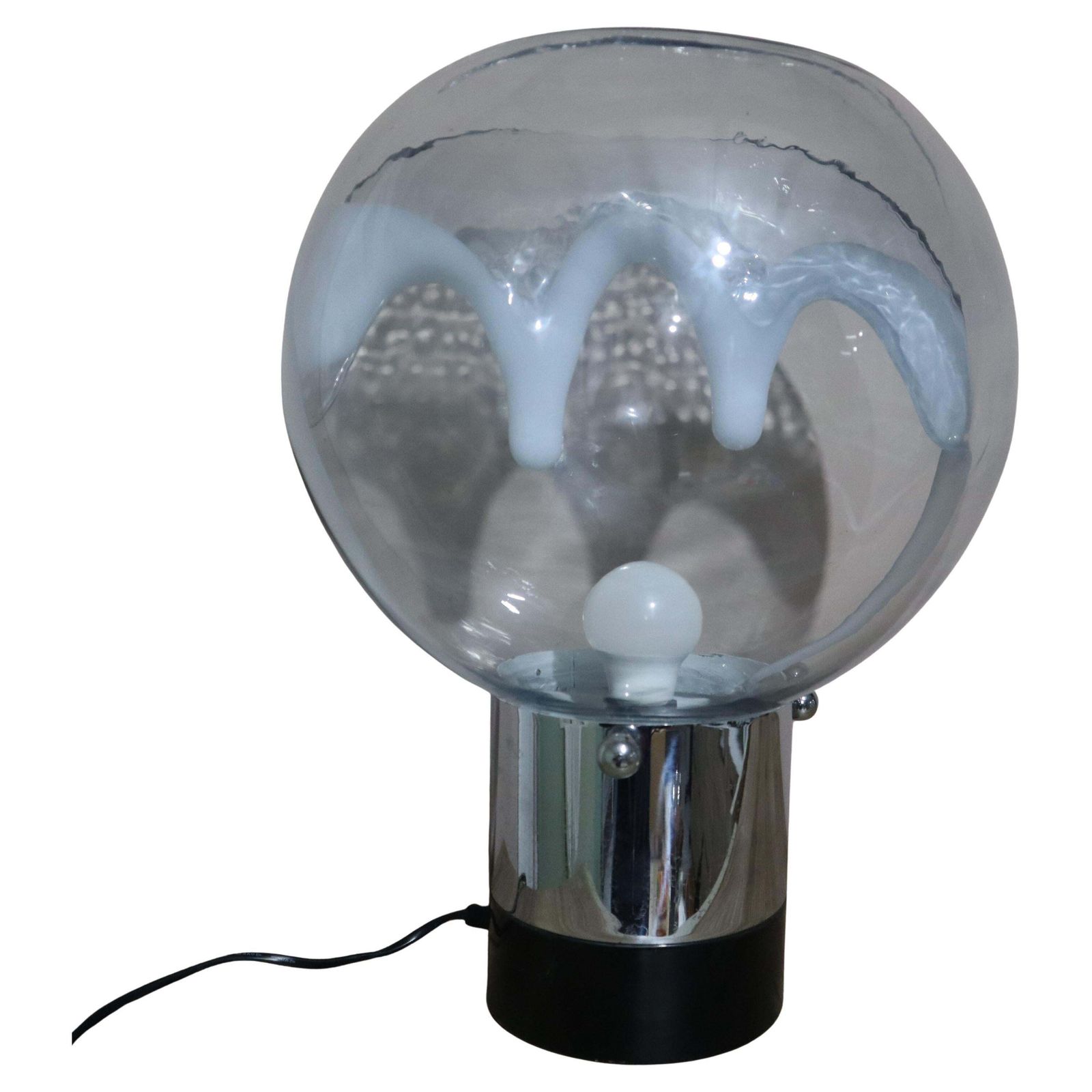 Mid Century Murano Glass Lamp By Toni Zuccheri Venini, Italy, Circa 1970
