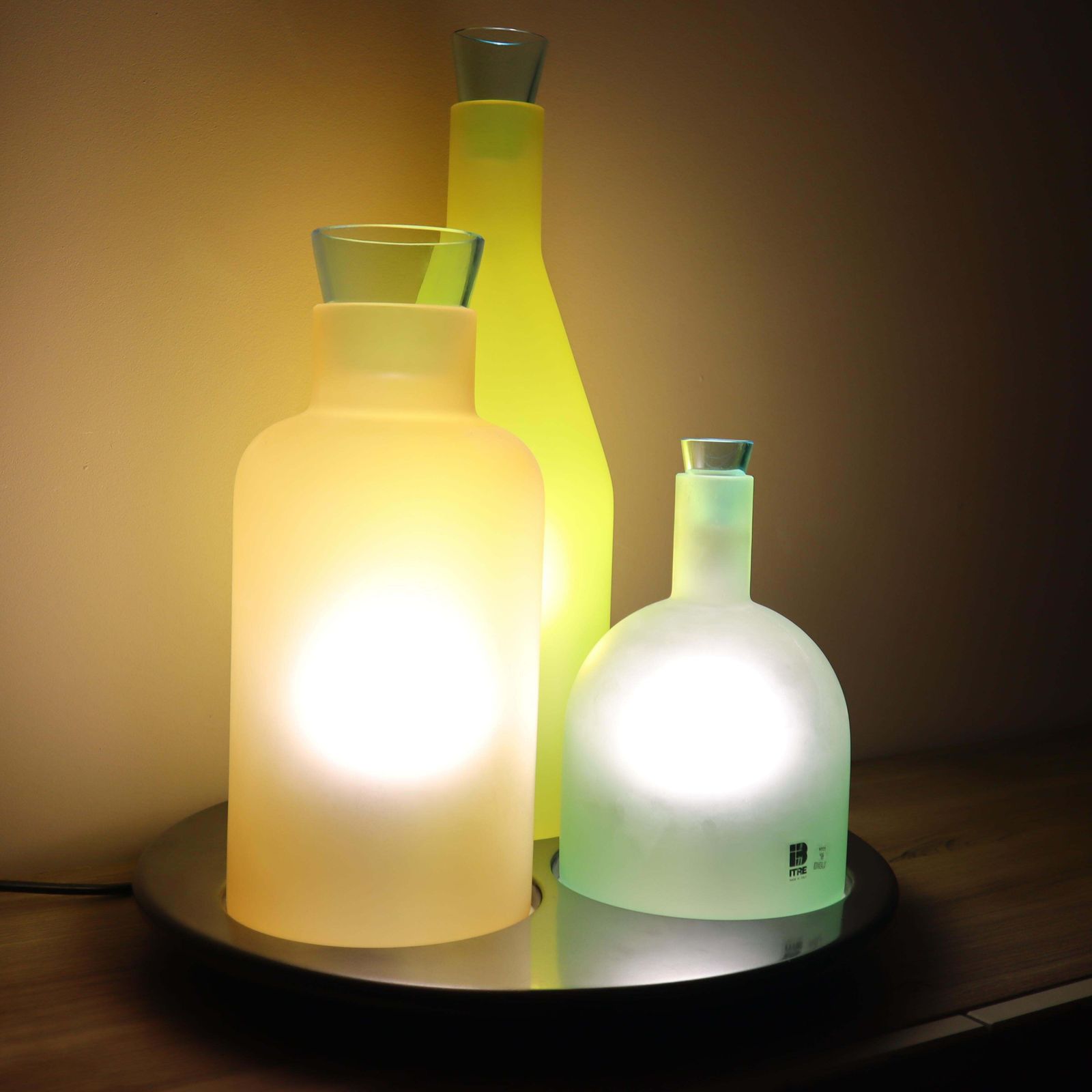Lighting Murano Glass Lamp "Bacco 1 2 3" By Gido Rasati For Itre, Italy 1980s photo