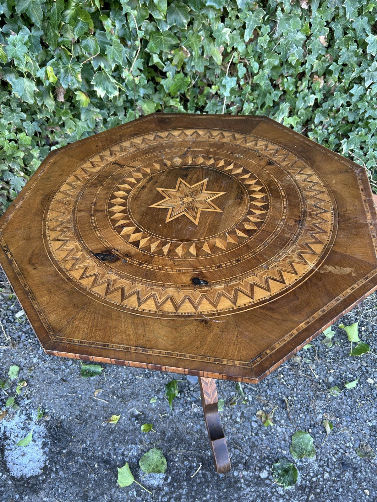19th Century Oak Italian Sorrento Occasional Table photo buy