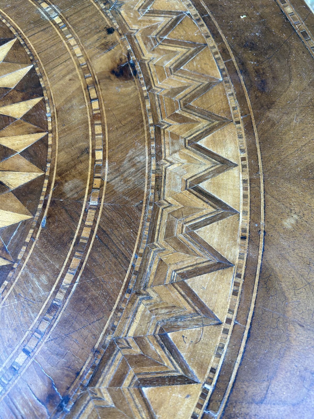 photo for sale 19th Century Oak Italian Sorrento Occasional Table