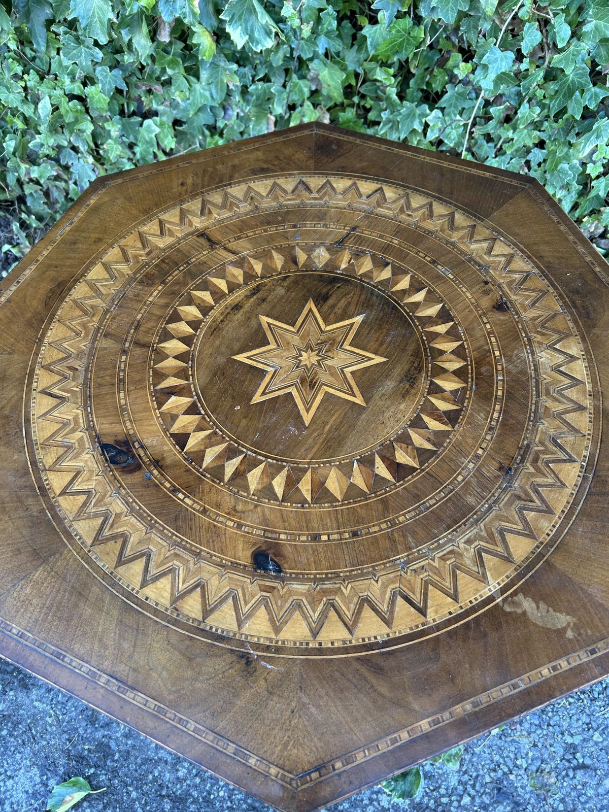 Furniture 19th Century Oak Italian Sorrento Occasional Table photo