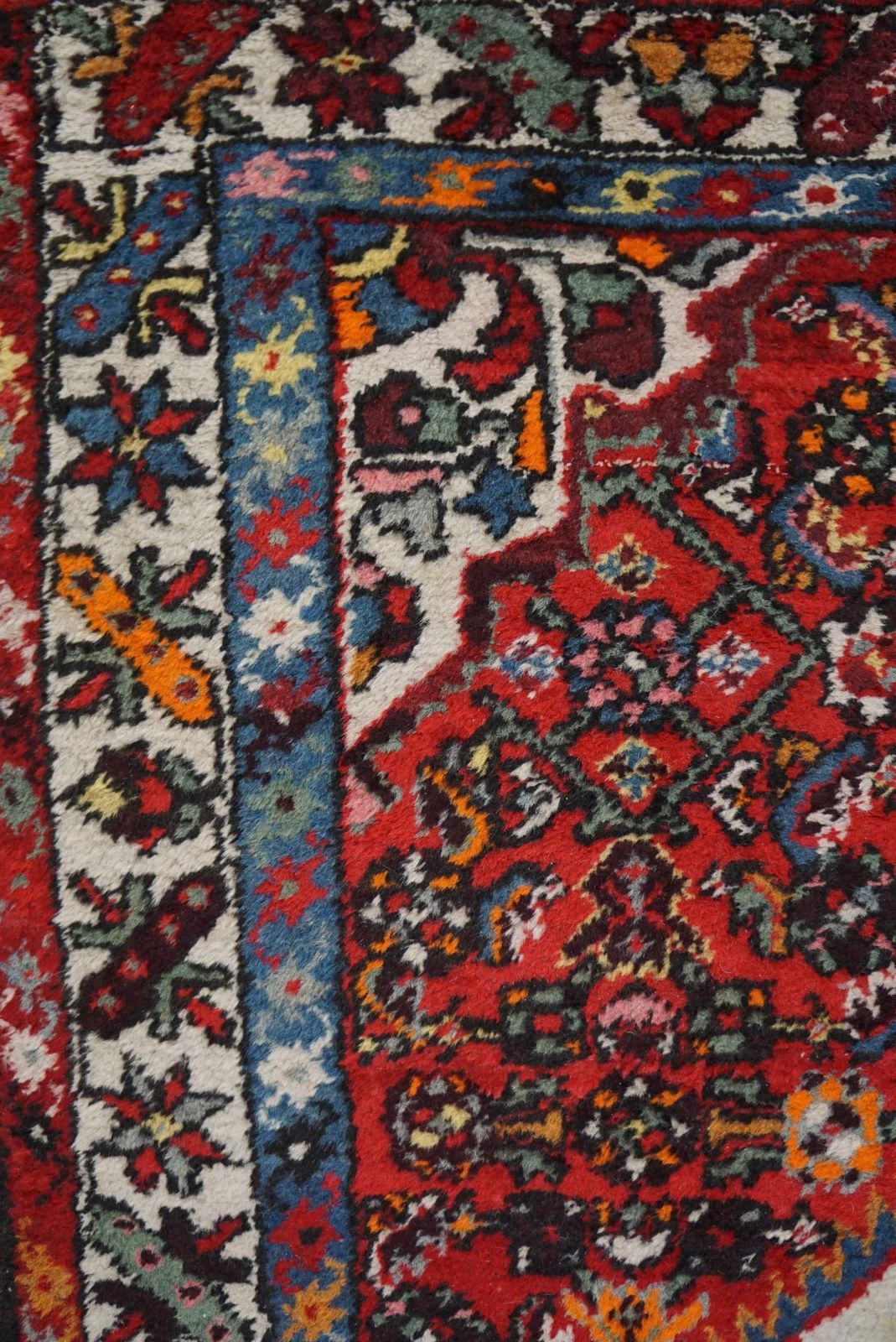 Handgeknoopt Tapijt Met Franjes En Fraai Patroon En Kleuren, 167 X 106 Cm photo 211.24349999999998