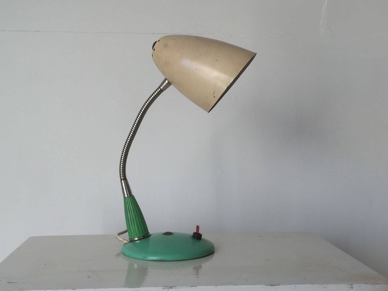 Mid Century Table Desk Lamp, Photo Studio Lighting, Circa 1960's & 70's, Vintage Retro Lamp photo furniture