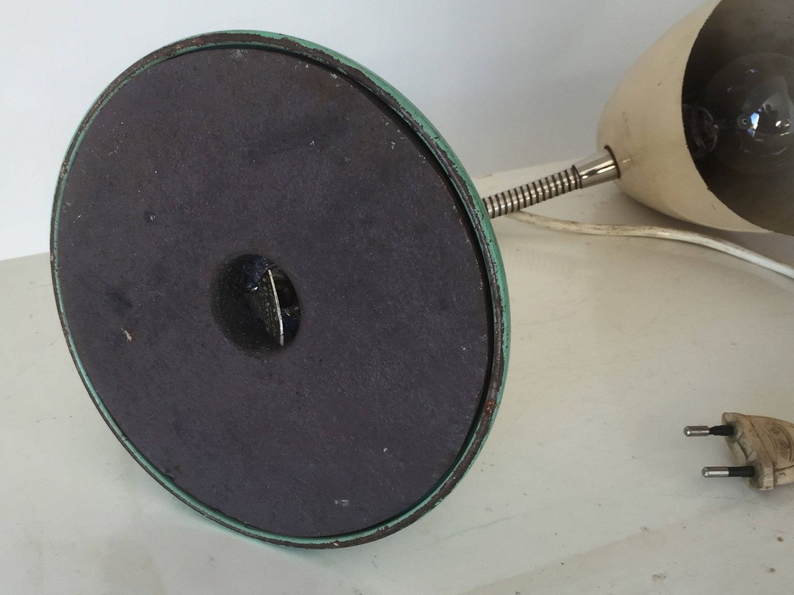 Mid Century Table Desk Lamp, Photo Studio Lighting, Circa 1960's & 70's, Vintage Retro Lamp photo Lighting