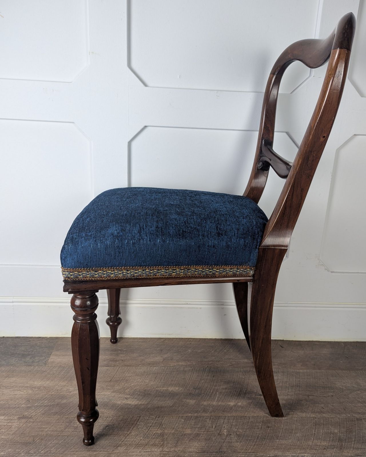 Victorian Rosewood Kidney Back Chair photo vintage