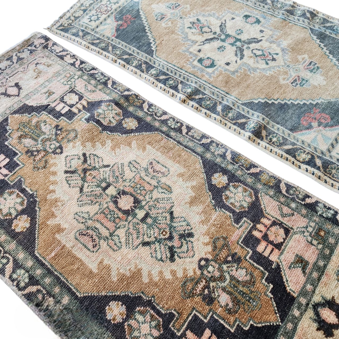 photo furniture Hand Knotted Oriental Turkish Small Area Rugs   A Pair