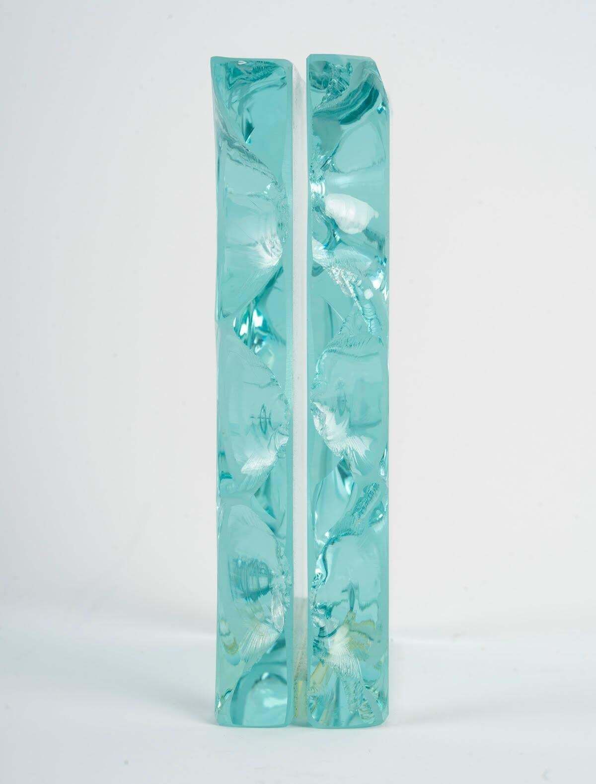Glass Photo Frame, Signed, Artist's Work, Contemporary, 20th Century. photo Home Decor