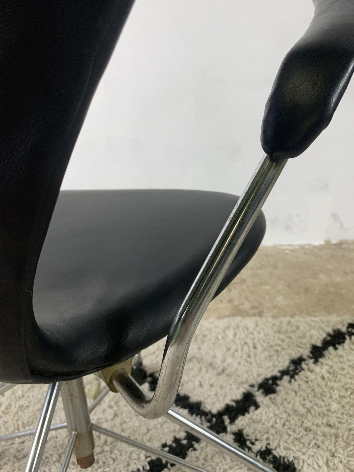 Seven Office Chair By Arne Jacobsen For Fritz Hansen, Denmark, 1960s photo vintage