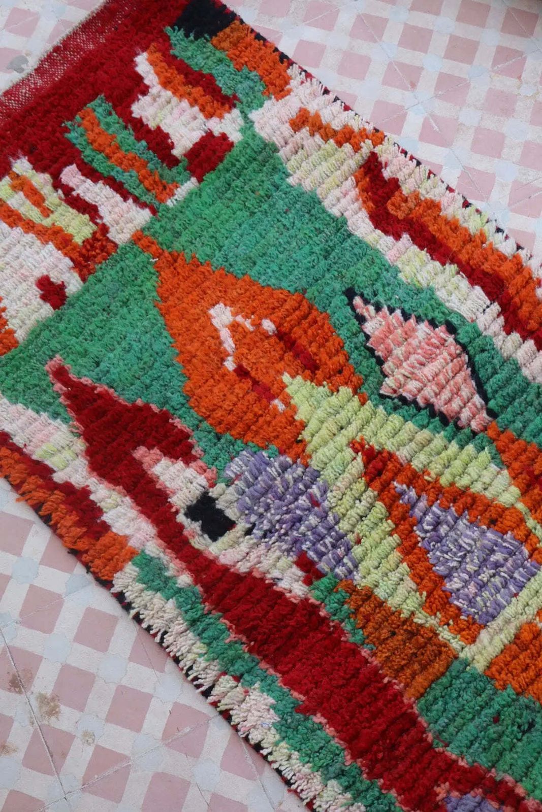 Berber Hallway Rug Boujaad Colorful Multicolor   299 X 70 Cm photo furniture