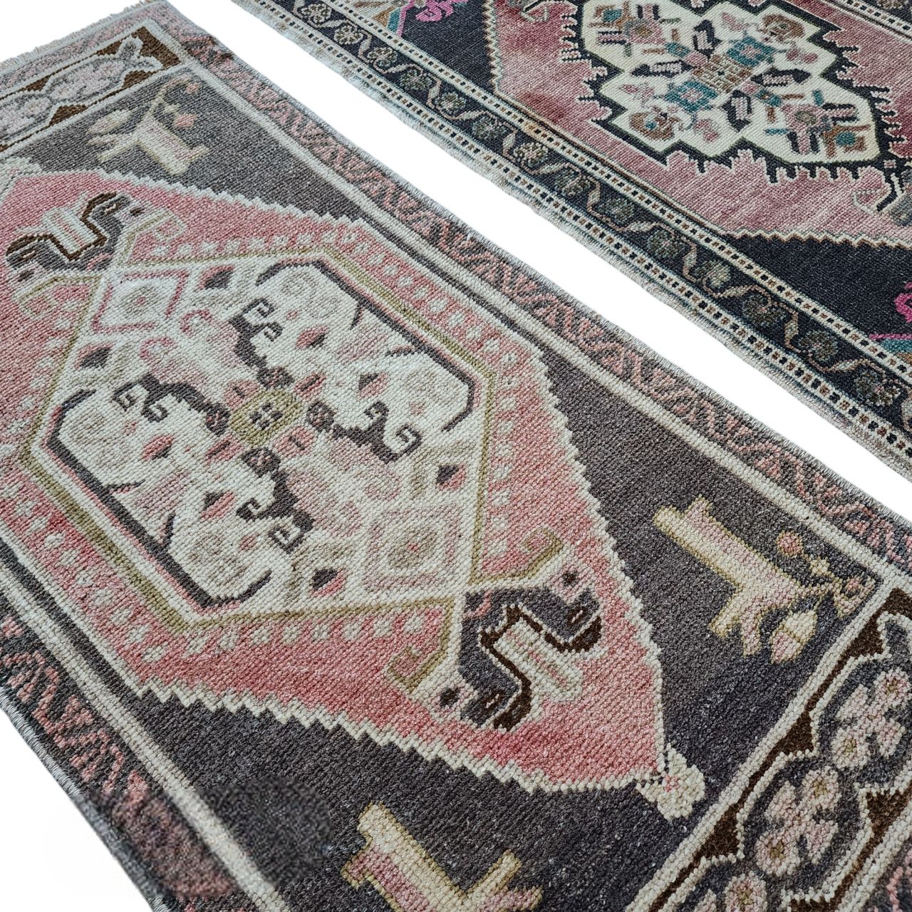1970s Oushak Wool Small Hand Knotted Turkish Rug   A Pair photo buy