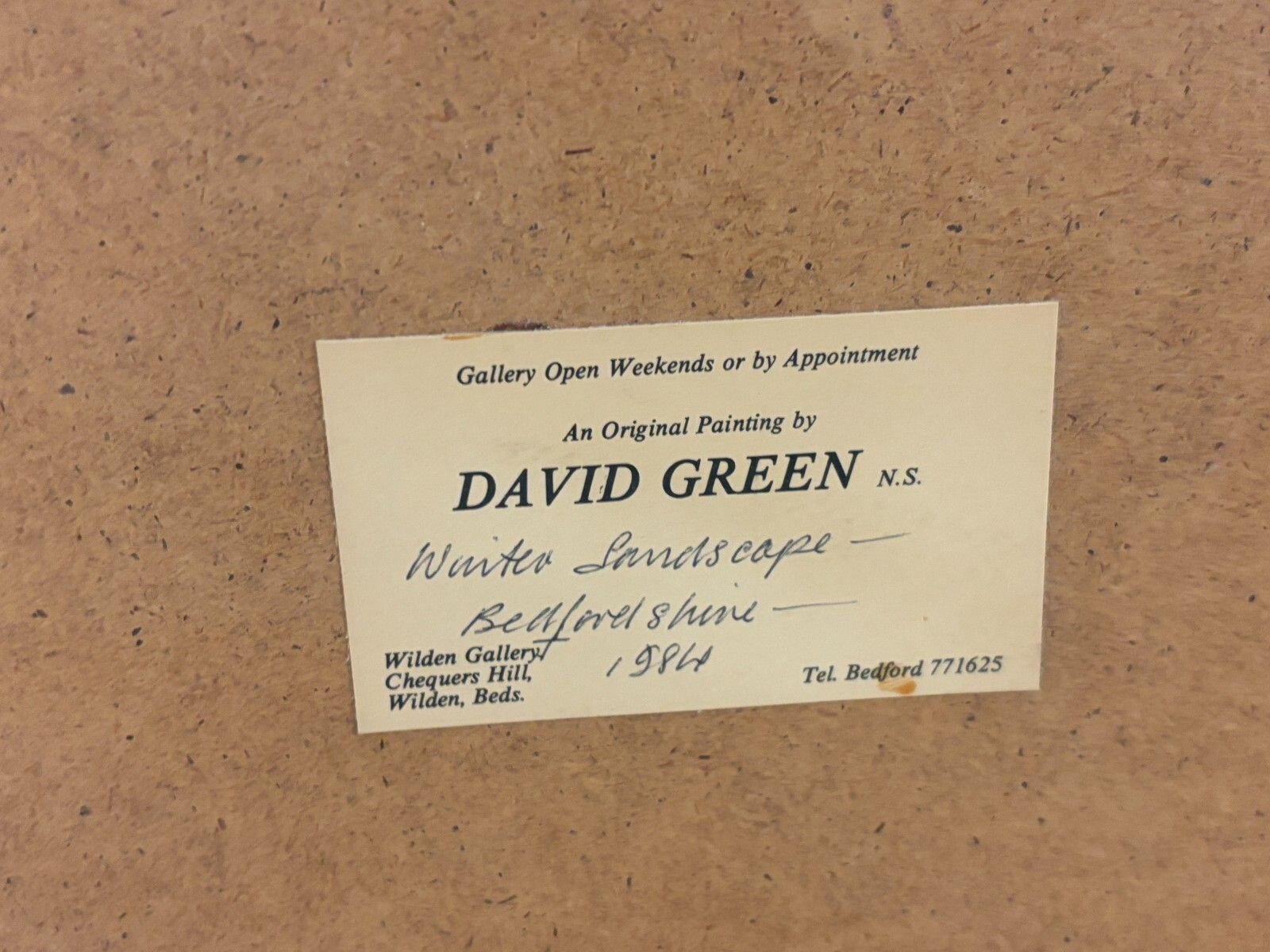 photo furniture Original David Green Watercolour Painting Winter Landscape, Bedfordshire 1984