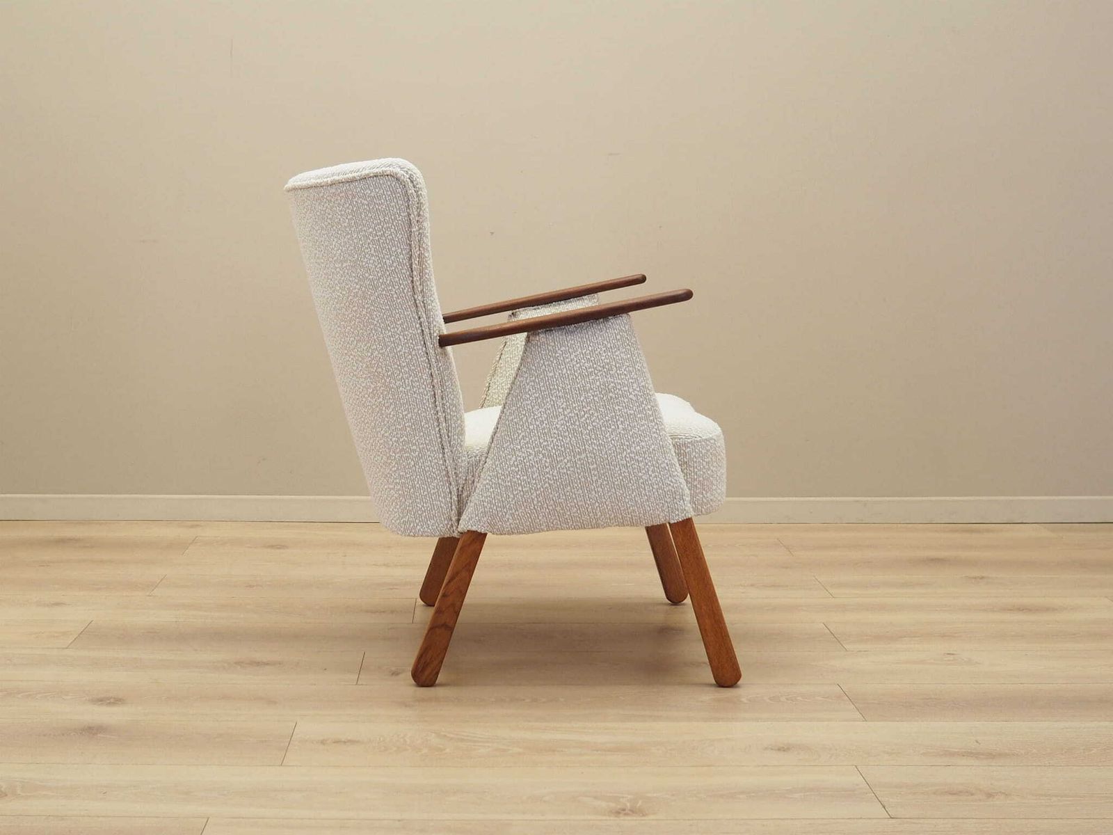 Furniture Cream Armchair, Danish Design, 1970s, Production: Denmark photo